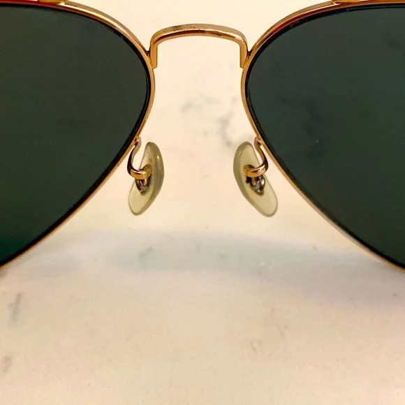 Ray Ban Aviator Classic Polarized Polished Gold GUC - Picture 4 of 11